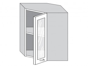 1.60.3у Шкаф настенный (h=720) угловой на 600мм со стекл. дверцей в Еманжелинске - emanzhelinsk.magazin-mebel74.ru | фото