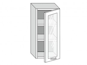 19.40.3 Шкаф настенный (h=913) на 400мм с 1-ой стекл. дверцей в Еманжелинске - emanzhelinsk.magazin-mebel74.ru | фото