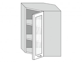 19.60.3у Шкаф настенный (h=913) угловой на 600мм со стекл. дверцей в Еманжелинске - emanzhelinsk.magazin-mebel74.ru | фото