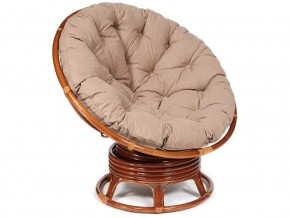 Кресло-качалка Papasan w 23/01 B с подушкой Pecan, экошерсть Коричневый в Еманжелинске - emanzhelinsk.magazin-mebel74.ru | фото