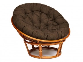 Кресло Papasan 23/01 W с подушкой Cognac, ткань Коричневый в Еманжелинске - emanzhelinsk.magazin-mebel74.ru | фото