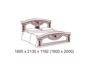 Кровать 2-х спальная 1600*2000 с ортопедом в Еманжелинске - emanzhelinsk.magazin-mebel74.ru | фото