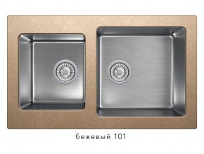 Мойка комбинированная Tolero twist TTS-840 Бежевый 101 в Еманжелинске - emanzhelinsk.magazin-mebel74.ru | фото