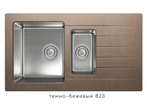 Мойка комбинированная Tolero twist TTS-890 Темно-бежевый 823 в Еманжелинске - emanzhelinsk.magazin-mebel74.ru | фото