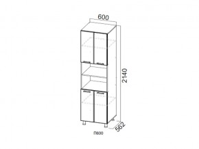 П600/2140 Пенал 600/2140 в Еманжелинске - emanzhelinsk.magazin-mebel74.ru | фото